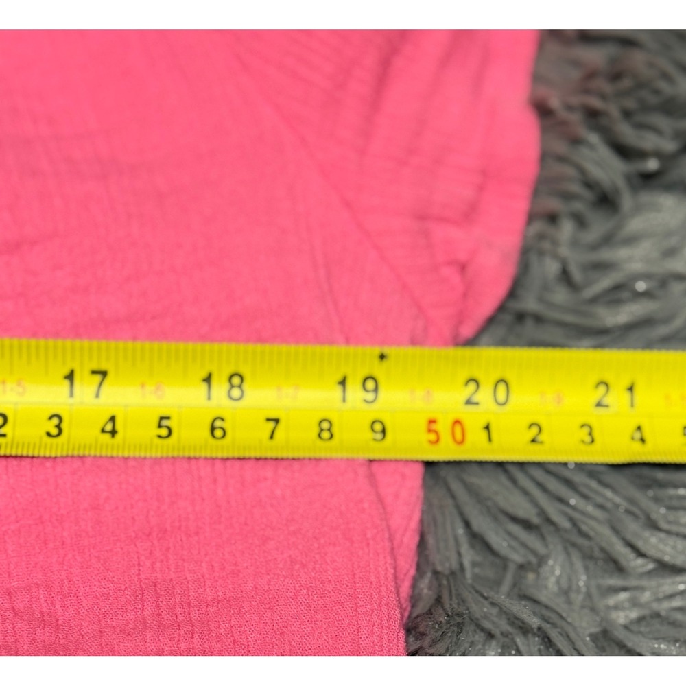 Vineyard Vines Gauze Top Womens XL Pink Smocked Flutter Sleeve Cotton - Picture 6 of 7